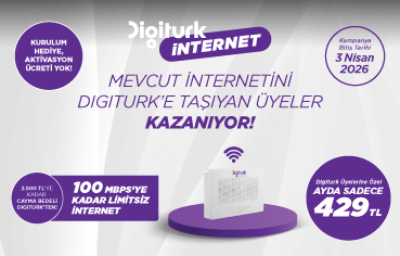 Digiturk internet paketleri kampanyasÃ„Â±